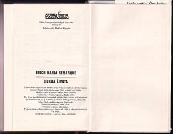 Erich Maria Remarque: Jiskra života