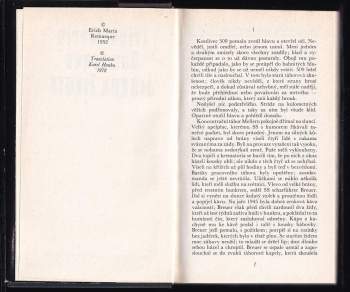 Erich Maria Remarque: Jiskra života