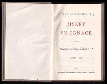 Gabor Hevenesi: Jiskry sv. Ignáce