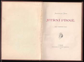 Svatopluk Čech: Jitřní písně