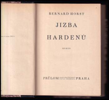 Bernard Horst: Jizba Hardenů