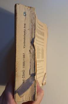 Jízdní řád ČSAD 1986/1987 Východočeský kraj
