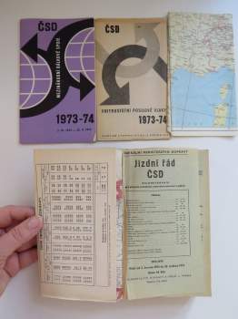 Jízdní řád ČSD 1973-1974