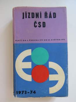 Jízdní řád ČSD 1973-1974
