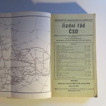 Jízdní řád ČSD 1975-1976