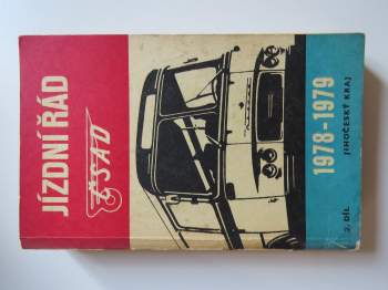 Jízdní řády ČSAD 1978/1979 Jihočeský kraj 2. díl