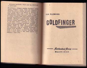 Ian Fleming: Goldfinger - James Bond