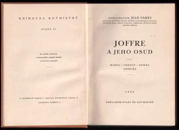 Jean Fabry: Joffre a jeho osud