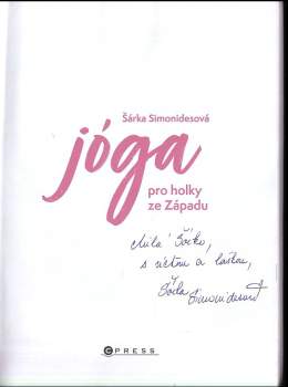 Šárka Simonidesová: Jóga pro holky ze Západu
