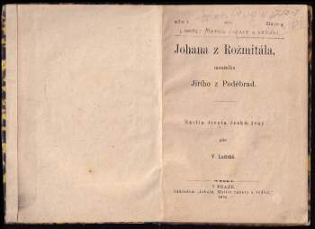Věnceslava Lužická: Johana z Rožmitála, manželka Jiřího z Poděbrad
