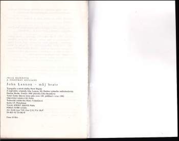 Geoffrey Giuliano: John Lennon - můj bratr