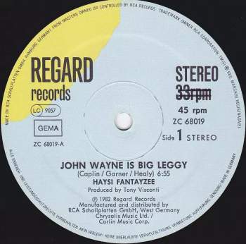 Haysi Fantayzee: John Wayne Is Big Leggy