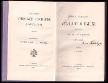 John Ruskin: Johna Ruskina Výklady o umění