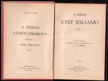 Alexandre Dumas: Josef Balsamo
