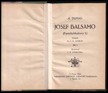 Alexandre Dumas: Josef Balsamo