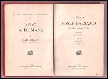 Alexandre Dumas: Josef Balsamo Díl 1-5 : (Paměti lékařovy)