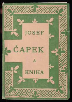 Josef Čapek: Josef Čapek a kniha