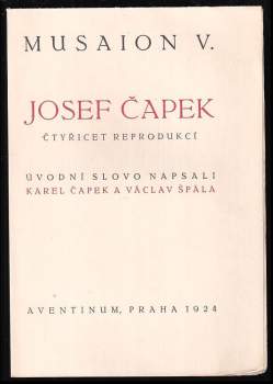 Josef Čapek: Josef Čapek