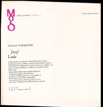 Václav Formánek: Josef Lada
