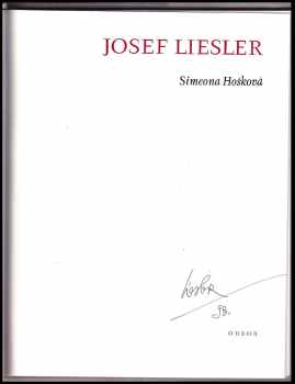 Simeona Hošková: Josef Liesler