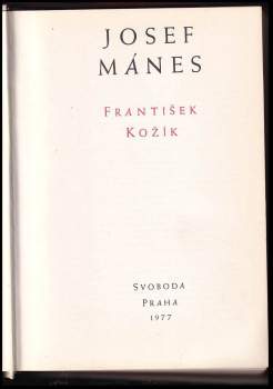 František Kožík: Josef Mánes