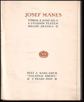 Josef Mánes: Josef Manes