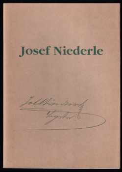 Marie Macková: Josef Niederle