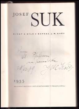 Jan Miroslav Květ: Josef Suk