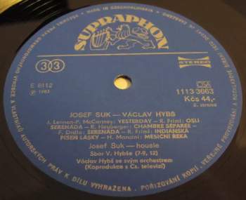 Josef Suk: Josef Suk • Václav Hybš Orchestra + BOOKLET