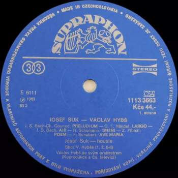 Josef Suk: Josef Suk • Václav Hybš Orchestra