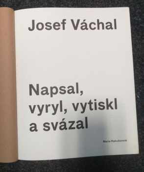 Marie Rakušanová: Josef Váchal