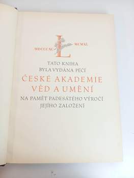 V. V Štech: Josef Václav Myslbek