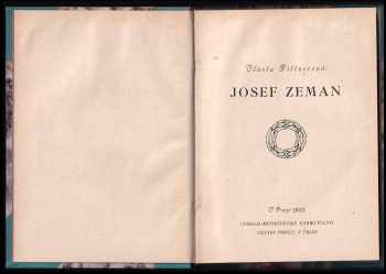 Vlasta Pittnerová: Josef Zeman