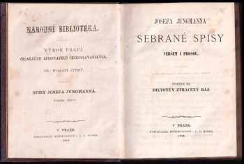 John Milton: Josefa Jungmanna Sebrané spisy veršem i prosou
