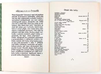 Josef Váchal: Josefa Váchala, dřevorytce, Nový kalendář tolerancý na rok 1923, aneb Rokodník, ve kterém na každý den nějaký bludař neb jiná pozoruhodná a znamenitá osoba a svátek vynajíti se může