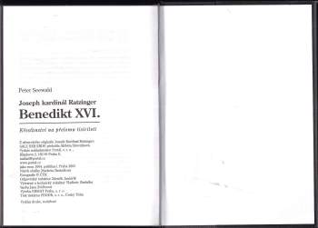 Benedikt: Joseph kardinál Ratzinger - Benedikt XVI