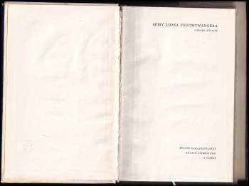 Lion Feuchtwanger: Zaslíbená země