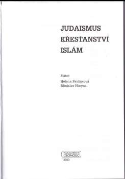Judaismus, křesťanství, islám