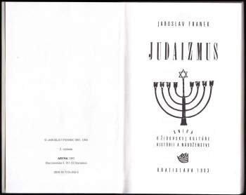 Jaroslav Franek: Judaizmus