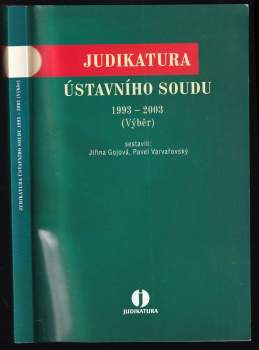 Judikatura Ústavního soudu 1993-2003