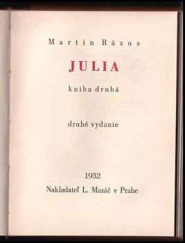 Martin Rázus: Julia