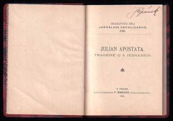 Jaroslav Vrchlický: Julian Apostata