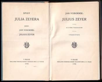 Jan Voborník: Julius Zeyer