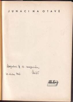 Josef Pavel: Junáci na Otavě