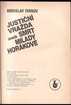 Justiční vražda, aneb, Smrt Milady Horákové
