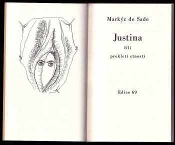 Donatien Alphonse François de Sade: Justina čili prokletí ctnosti - reprint původního vydání z roku 1932