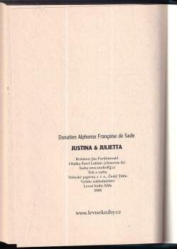 Donatien Alphonse François de Sade: Justina & Julietta