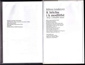Milena Lenderova: K hříchu i k modlitbě