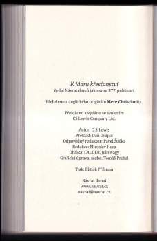 C. S Lewis: K jádru křesťanství
