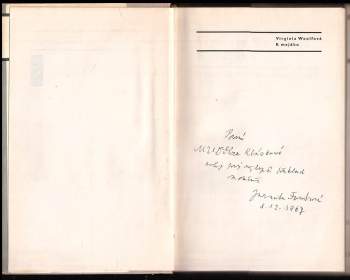 Virginia Woolf: K majáku